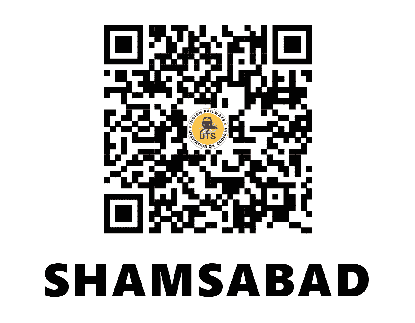 UTS QR Code for SHAMSABAD - SSD - NE (UTTAR PRADESH)